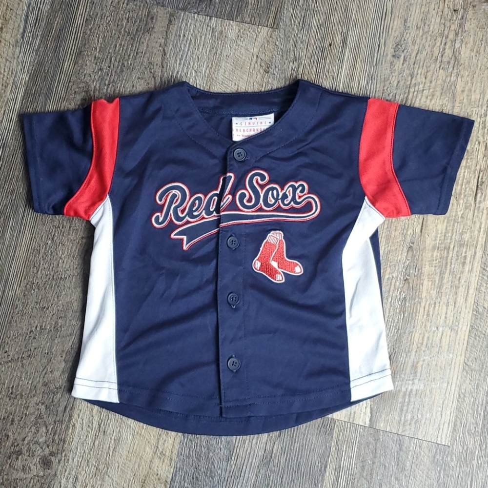 Genuine Merchandise Athletics Jersey Button Front Embroidered Logo 18M